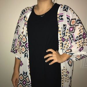 Aztec Printed Kimono